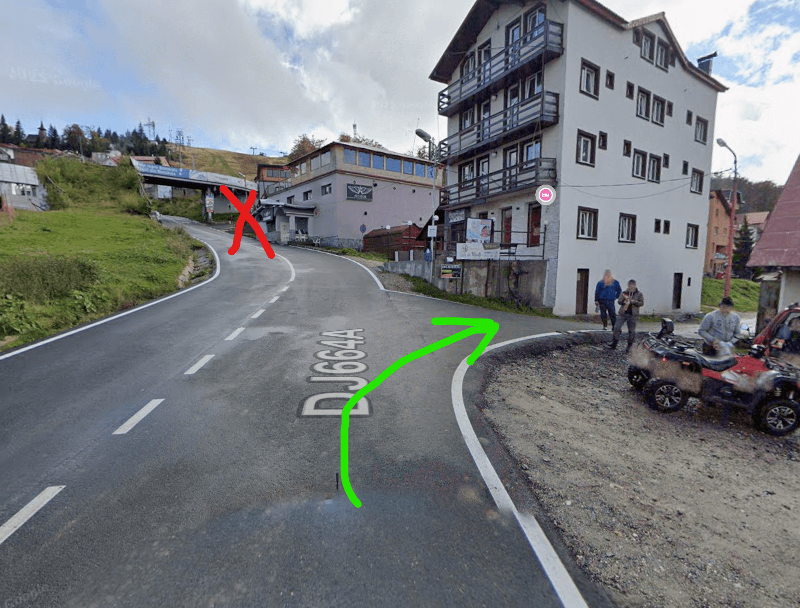 Bifurcația către Strada 2